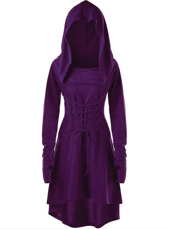 Good - Enchantress Hooded Lace - Up Tunic Dress - T&D Design & Sundry