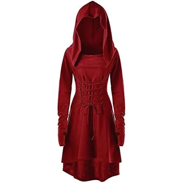Good - Enchantress Hooded Lace - Up Tunic Dress - T&D Design & Sundry