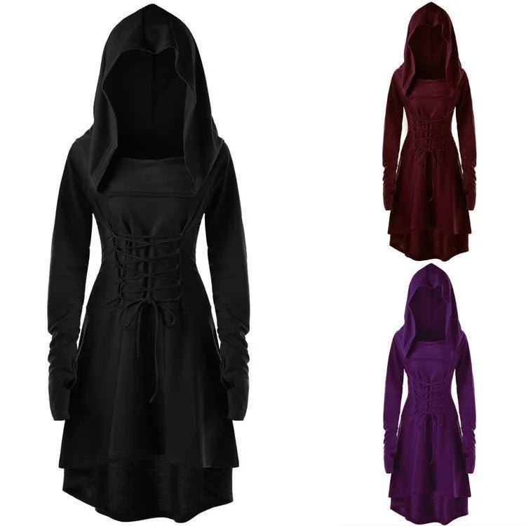 Good - Enchantress Hooded Lace - Up Tunic Dress - T&D Design & Sundry