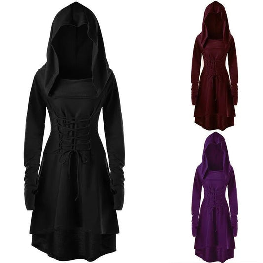 Good - Enchantress Hooded Lace - Up Tunic Dress - T&D Design & Sundry