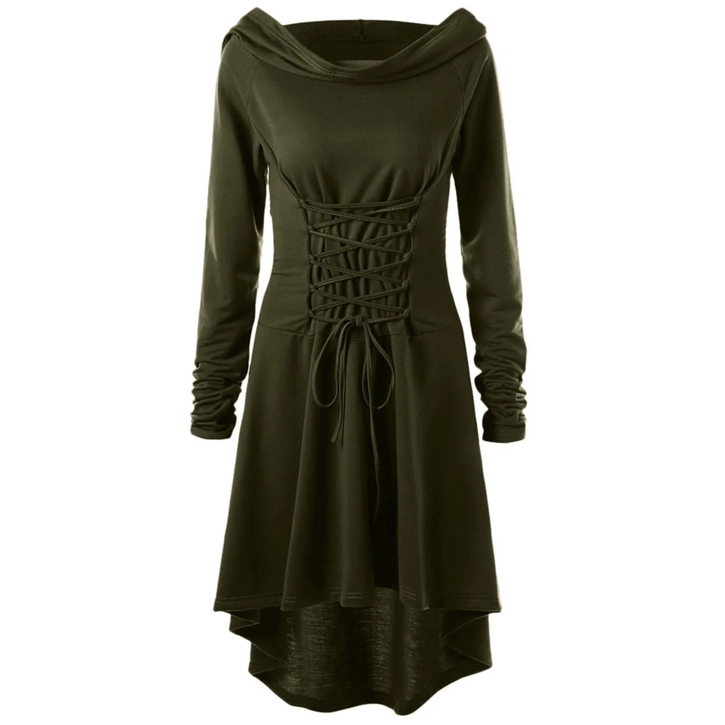 Good - Enchantress Hooded Lace - Up Tunic Dress - T&D Design & Sundry