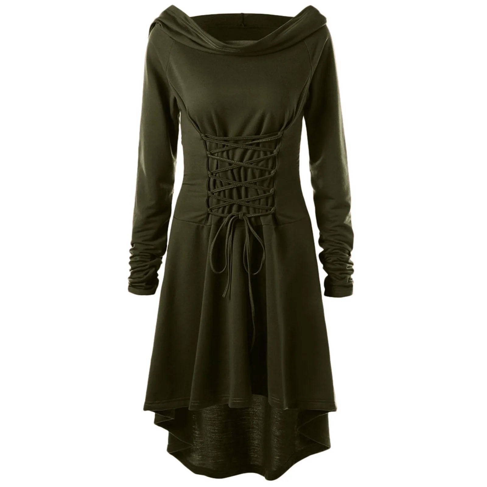 Good - Enchantress Hooded Lace - Up Tunic Dress - T&D Design & Sundry