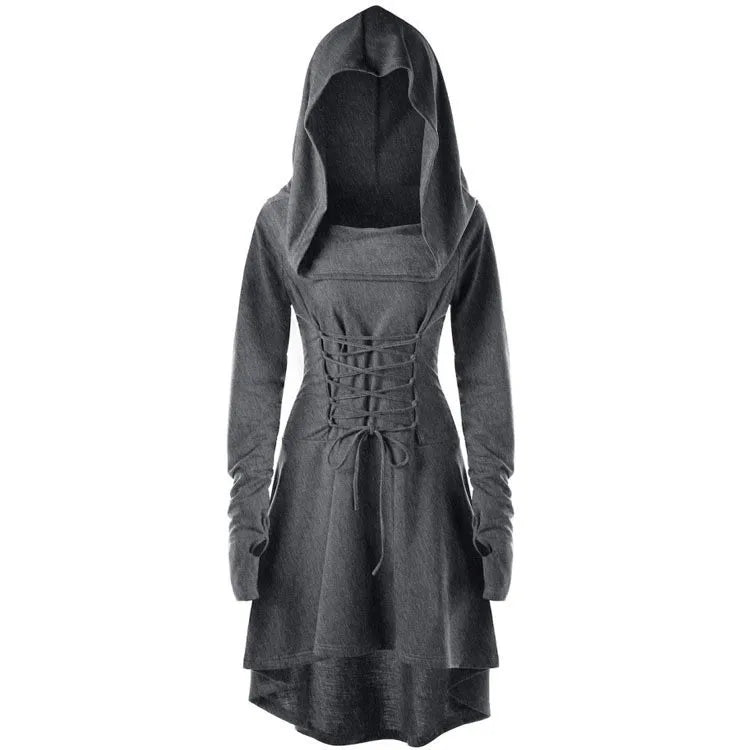 Good - Enchantress Hooded Lace - Up Tunic Dress - T&D Design & Sundry