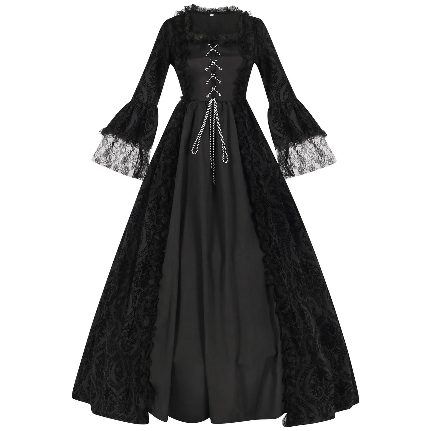 Good - Gothic Court Dress with Lace & Jacquard Detail - T&D Design & Sundry