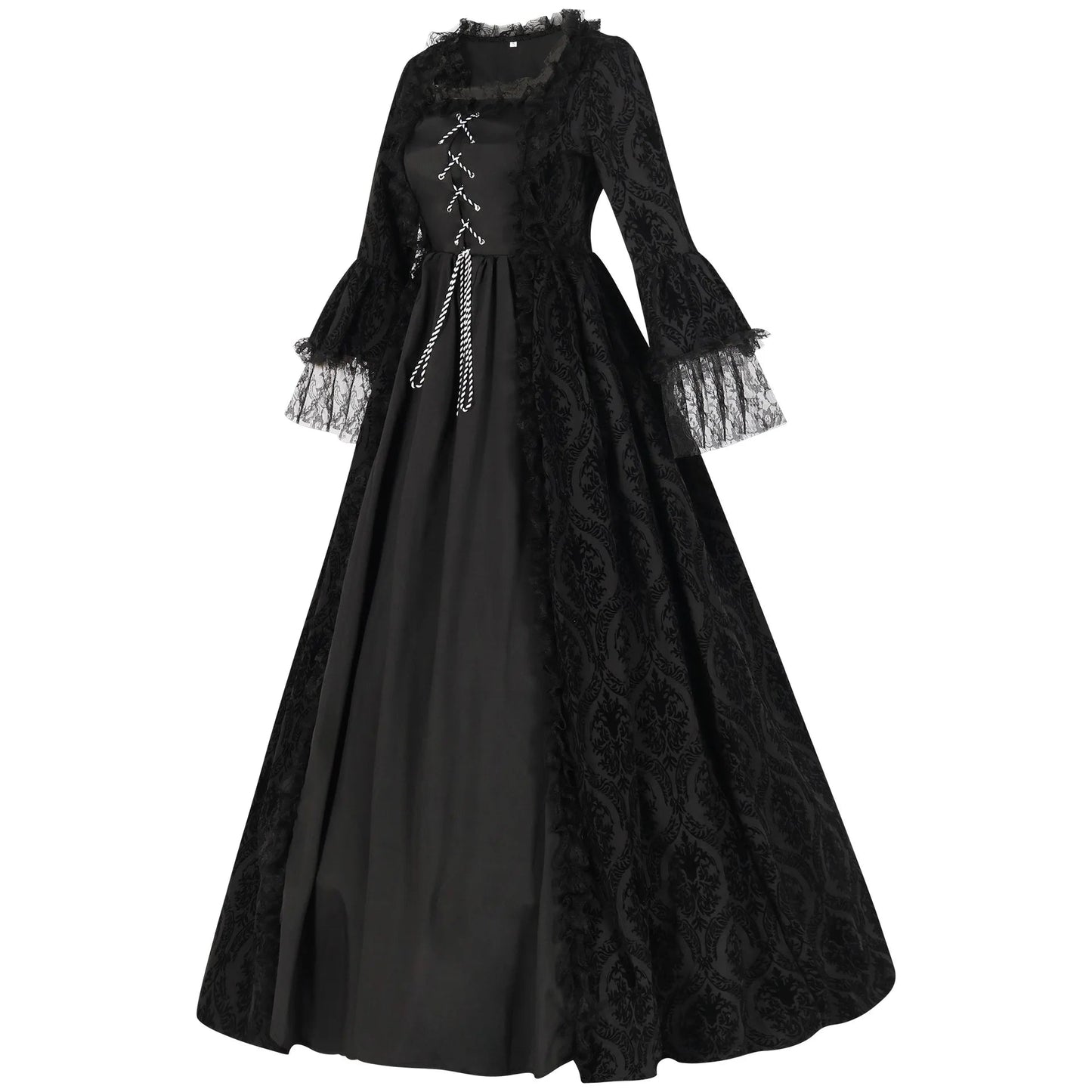 Good - Gothic Court Dress with Lace & Jacquard Detail - T&D Design & Sundry