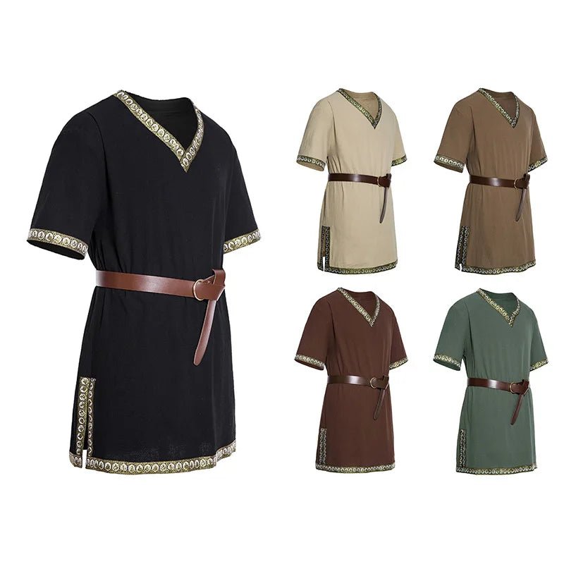 Good - Medieval Viking Tunic with Trim - T&D Design & Sundry