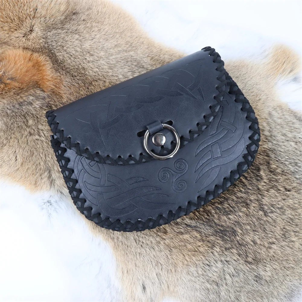 Good: Pathfinder’s Pouch Belt – Faux Leather Viking Style with Built - In Loot Storage - T&D Design & Sundry