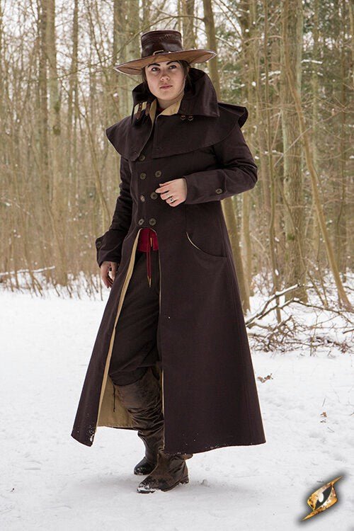 The Corsair Captain’s Ensemble – Brown Pirate Coat, Hat & Baldric Set - T&D Design & Sundry