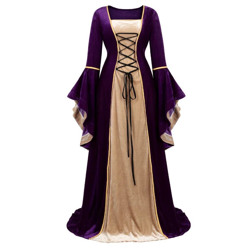 The Enchanted Realms Gown – Renaissance Faire Dress with Bell Sleeves - T&D Design & Sundry