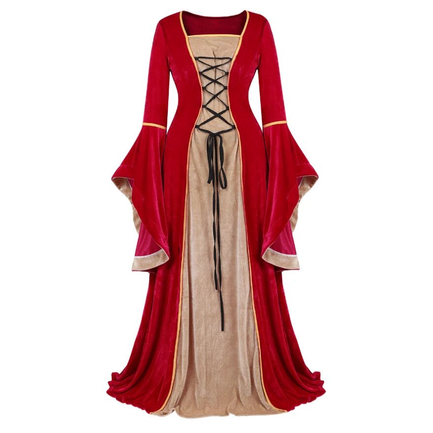 The Enchanted Realms Gown – Renaissance Faire Dress with Bell Sleeves - T&D Design & Sundry