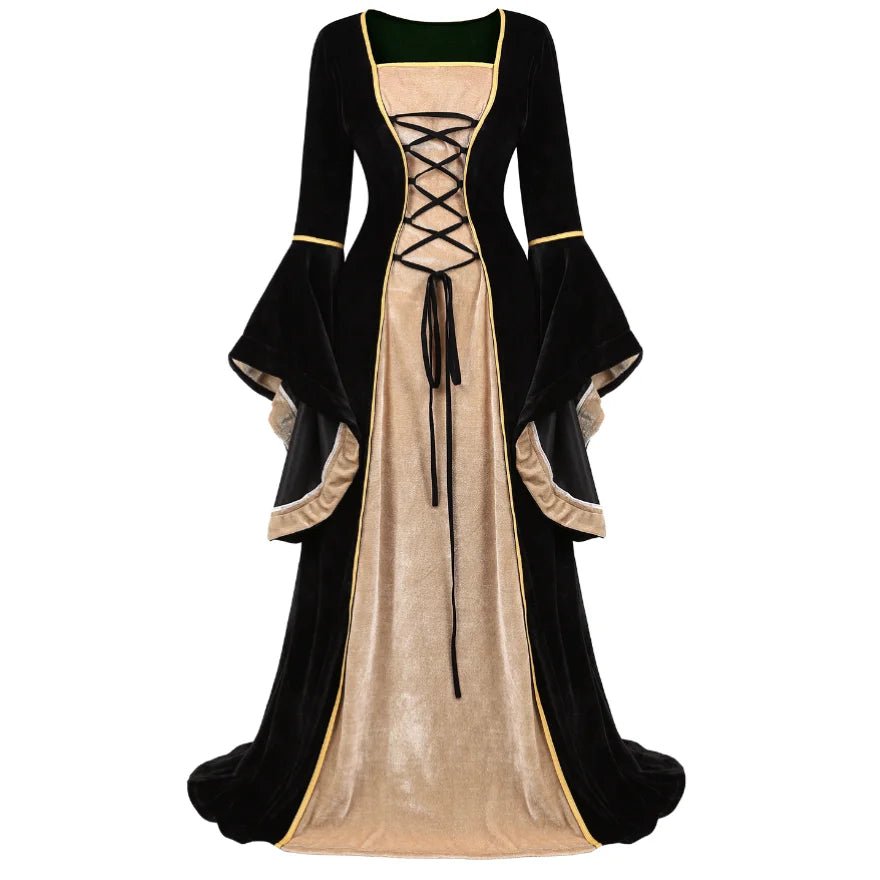 The Enchanted Realms Gown – Renaissance Faire Dress with Bell Sleeves - T&D Design & Sundry